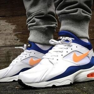 BNIB, Nike Air Max 93', White, Bright Citrus Sneaker